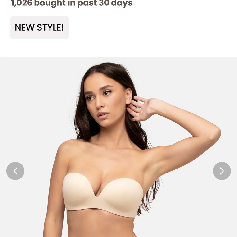 Strapless Cream Bra